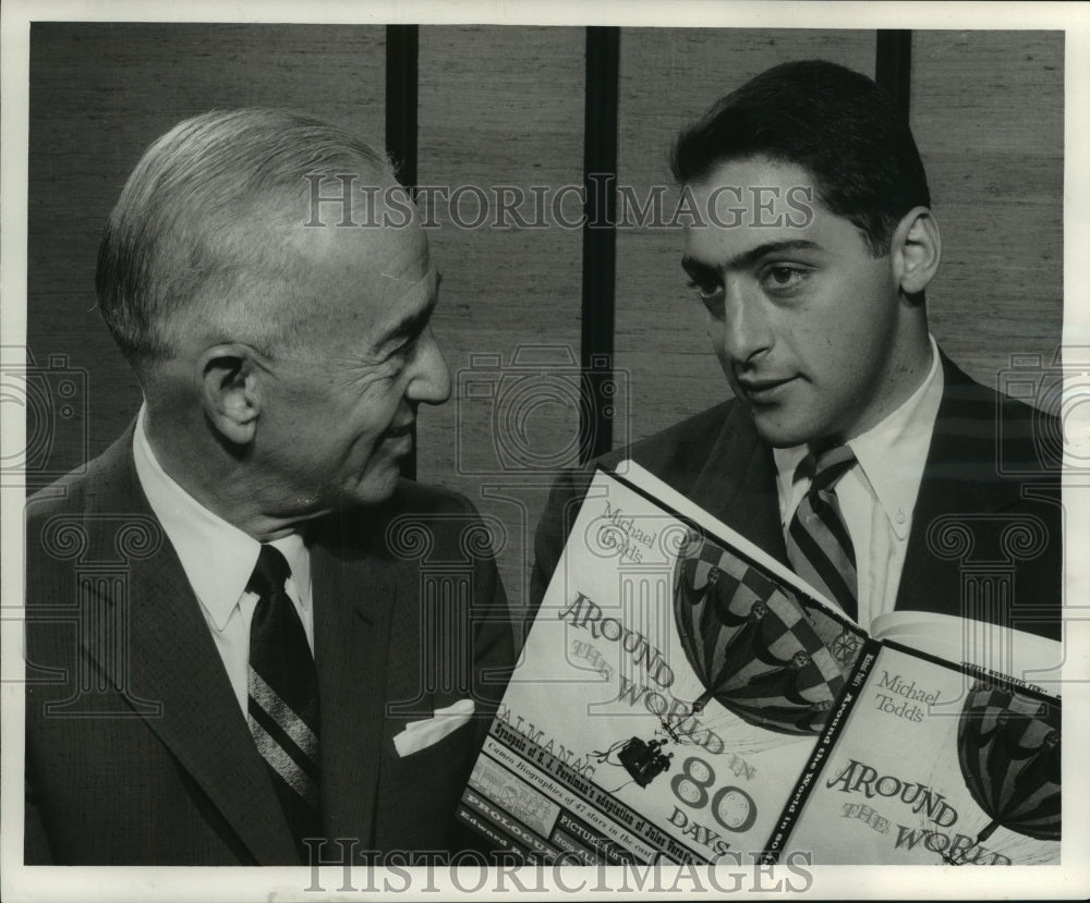 1957, Eddie Weisfeldt with Mike Todd, Jr., great producer&#39;s son. - Historic Images