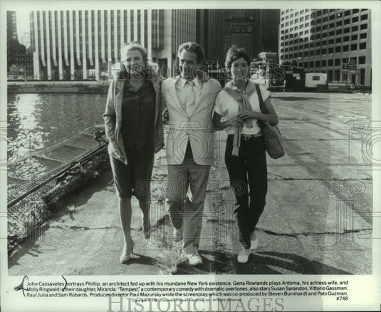 1982, John Cassavetes, Gena Rowlands, and Molly Ringwald in "Tempest" - Historic Images