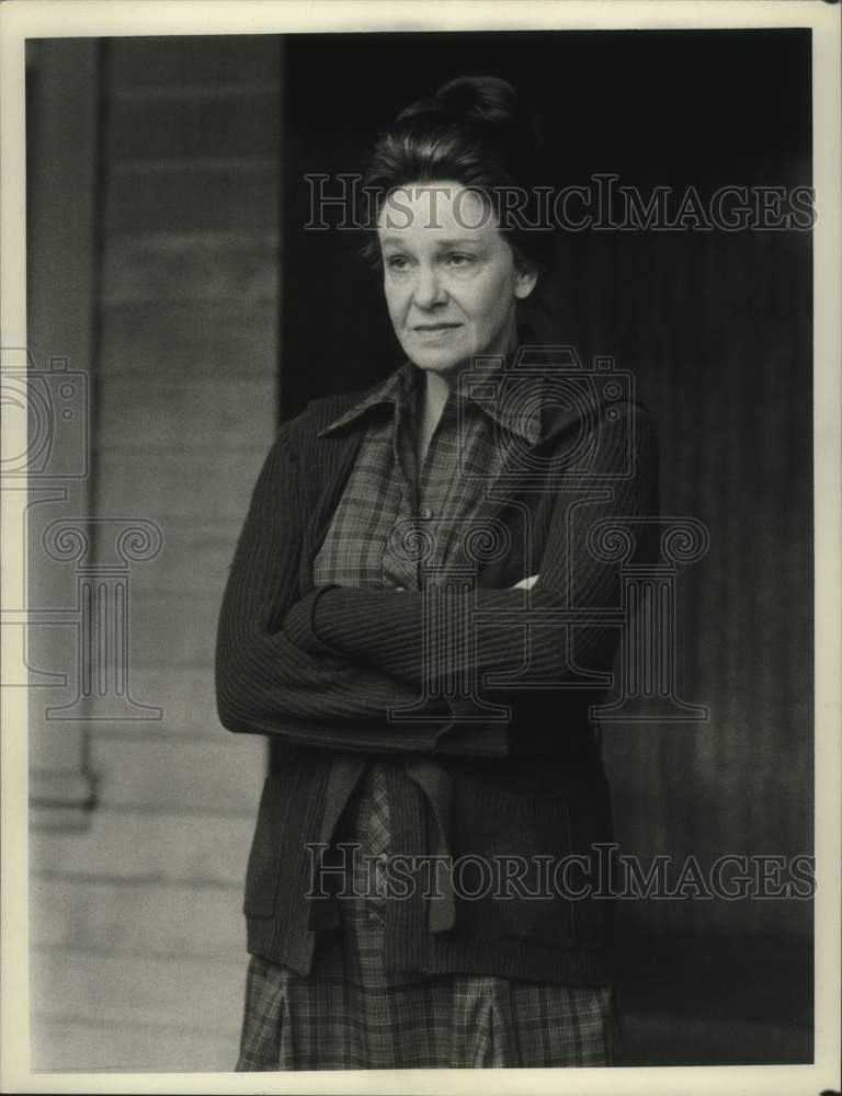 1977 Press Photo Geraldine Page stars in "Something For Joey" movie - mjp43206 - Historic Images