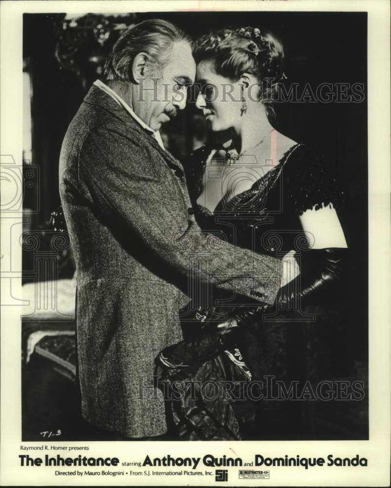 1978, Anthony Quinn and Dominique Sanda in The Inheritance - Historic Images