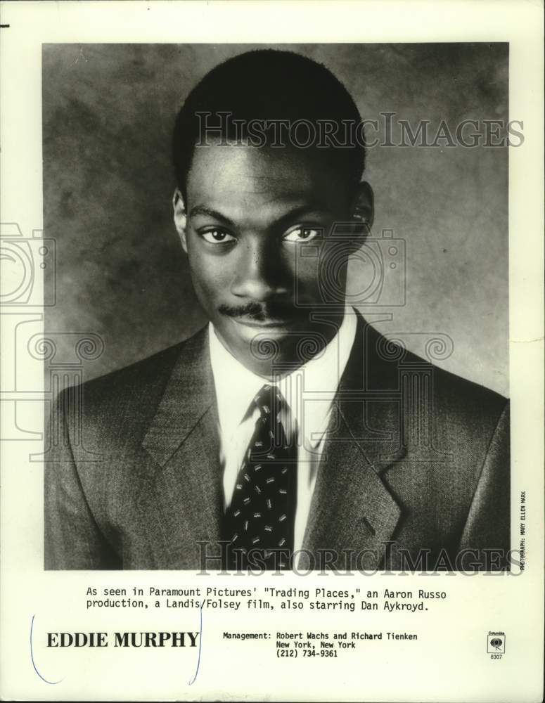 1983, Actor Eddie Murphy stars in "Trading Places" - mjp43228 - Historic Images