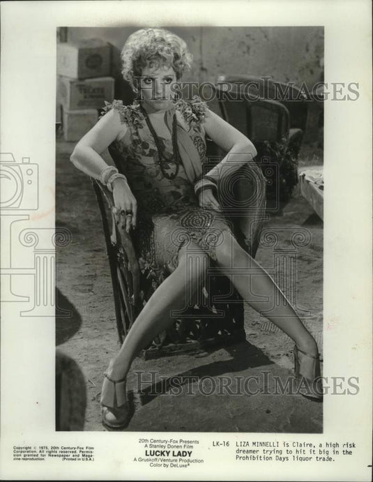 1975, Liza Minnelli stars in "Lucky Lady" a Prohibition era film. - Historic Images