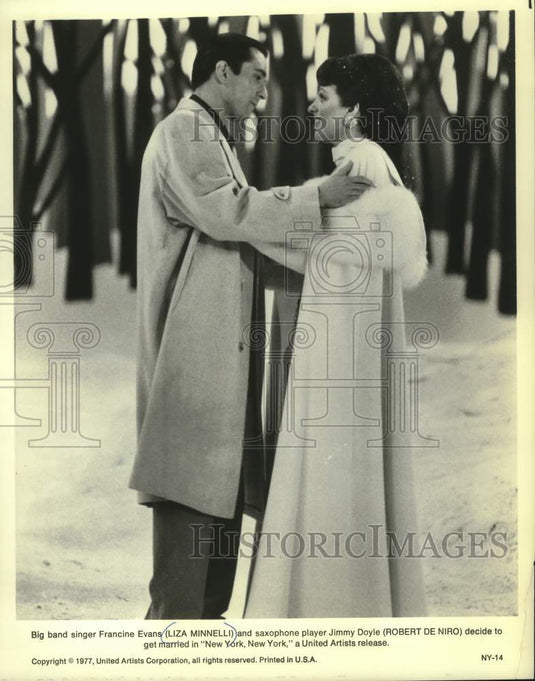 1977, Robert De Niro and Liz Minnelli star in "New York, New York" - Historic Images