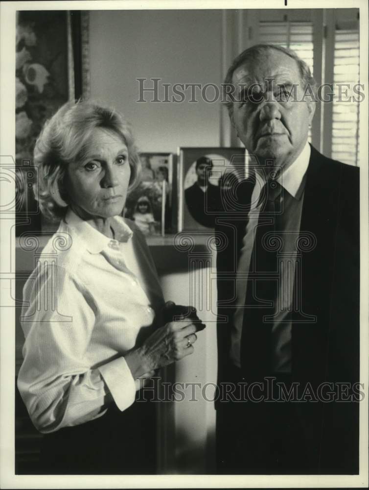 1986, Karl Malden &amp; Eva Marie Saint star in &quot;Fatal Vision&quot; on NBC-TV. - Historic Images