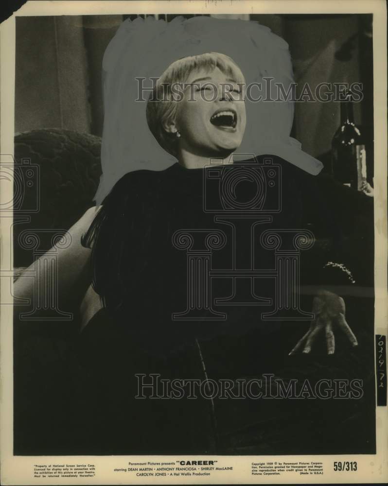 1959 Shirley MacLaine starring in &quot;Career&quot; at the Towne theater - Historic Images