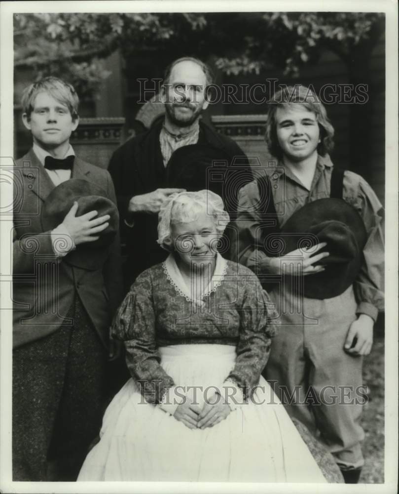 1975, Ron Howard and the cast of "Huckleberry Finn" ABC TV special - Historic Images