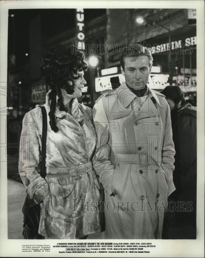 1971 Press Photo John Phillip Law and Eve Bruce in The Love Machine. - mjp43355 - Historic Images