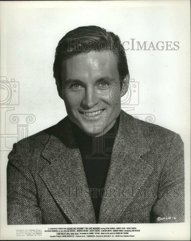 1971, John Phillip Law stars in The Love Machine. - mjp43366 - Historic Images