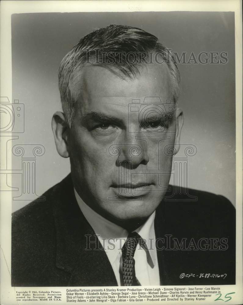 1965 Press Photo Lee Marvin stars in Ship of Fools. - mjp43480 - Historic Images