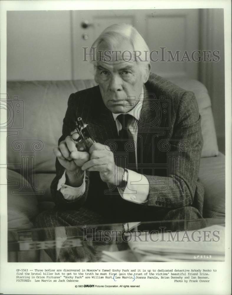 1983, Lee Marvin in a scene from Gorky Park. - mjp43514 - Historic Images
