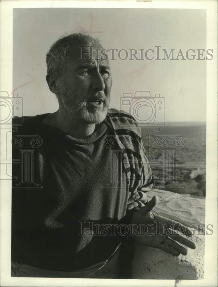 1976 Press Photo Anthony Quayle as King Saul in "The Story of David" on ABC - Historic Images