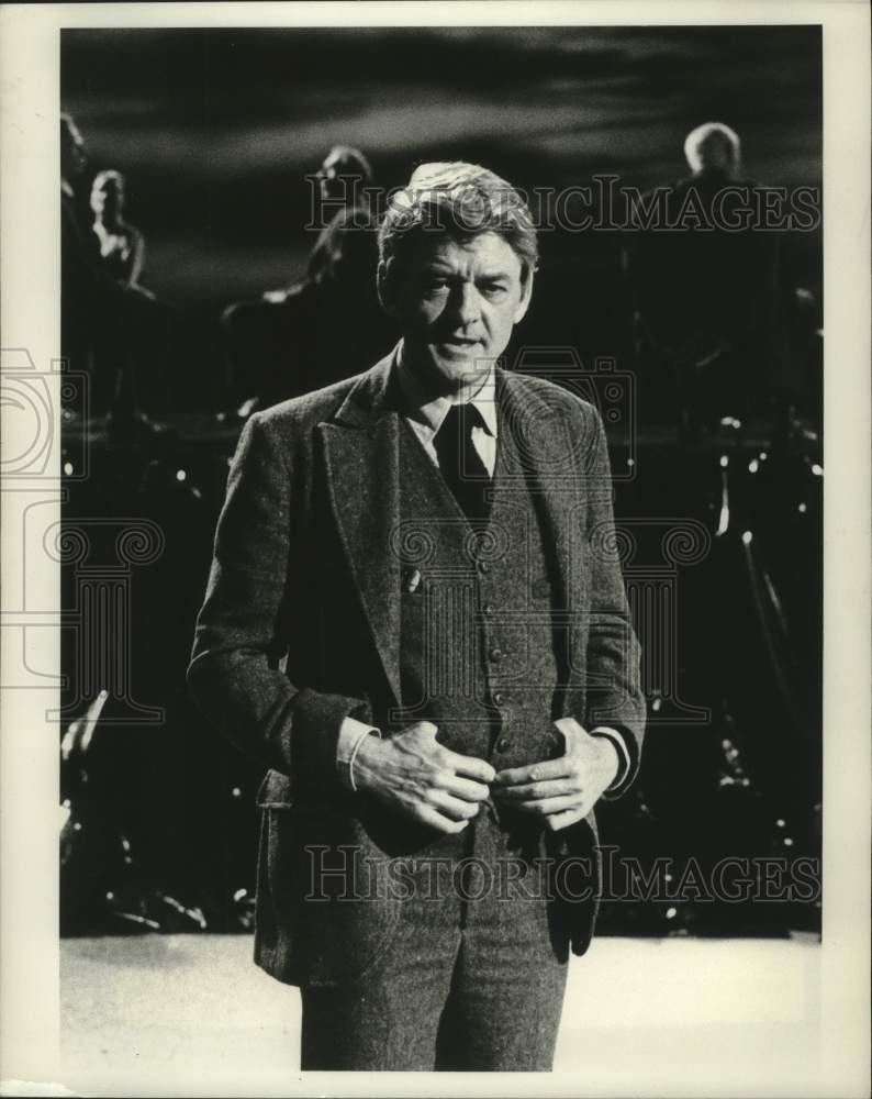 1977 Press Photo Hal Holbrook in scene from "Our Town" on NBC-TV - mjp43760 - Historic Images