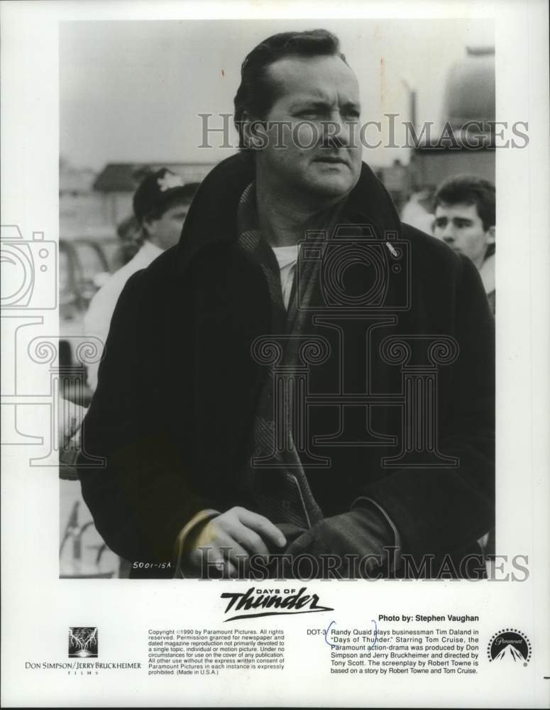 1990, Randy Quaid as Tim Daland in &quot;Days of Thunder&quot; - mjp43770 - Historic Images