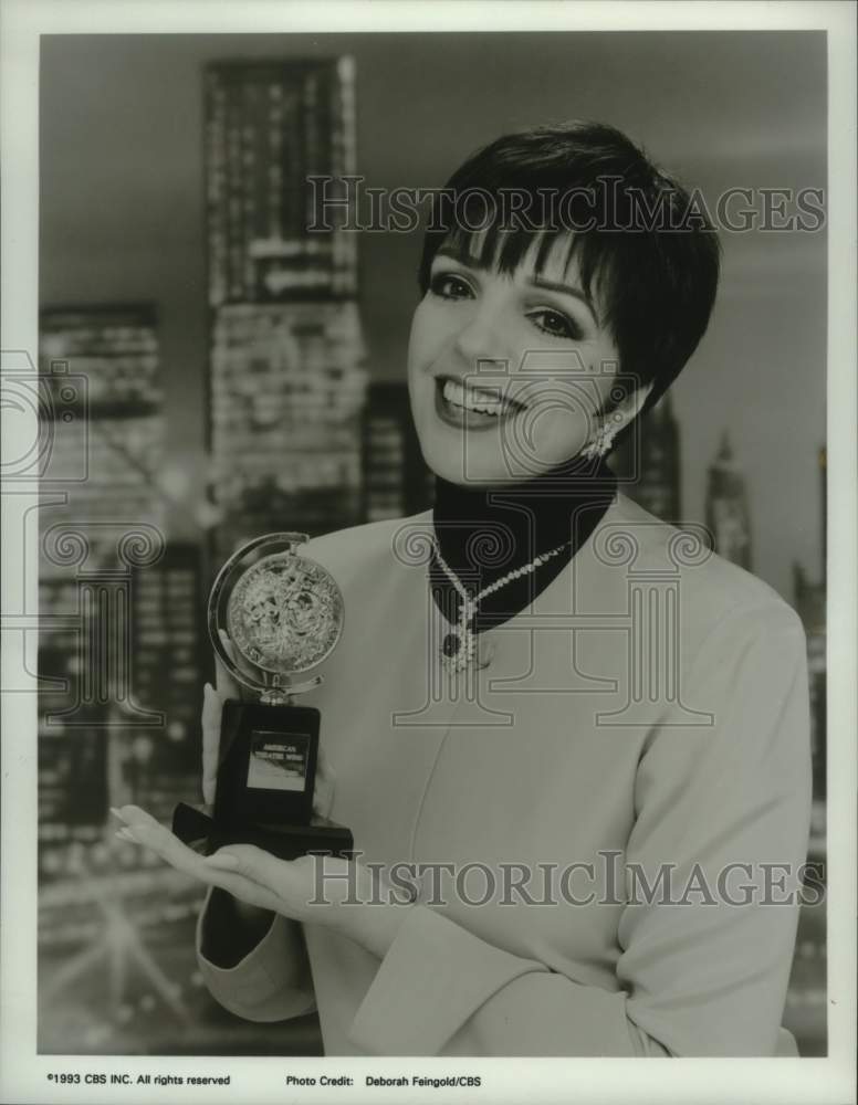 1993 Press Photo Tony winner Liza Minnelli to Host 47th Annual Tony Awards.- Historic Images