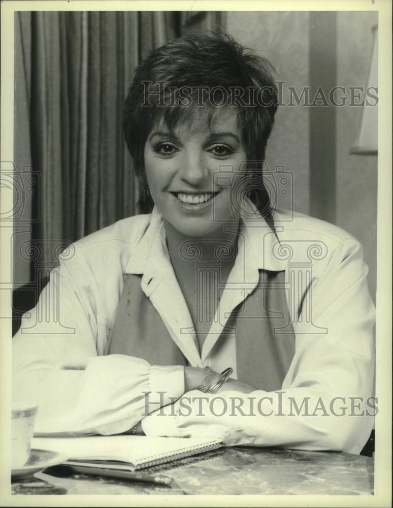 1985 Press Photo Liza Minnelli in TV debut in "A Time To Live" on NBC Television - Historic Images