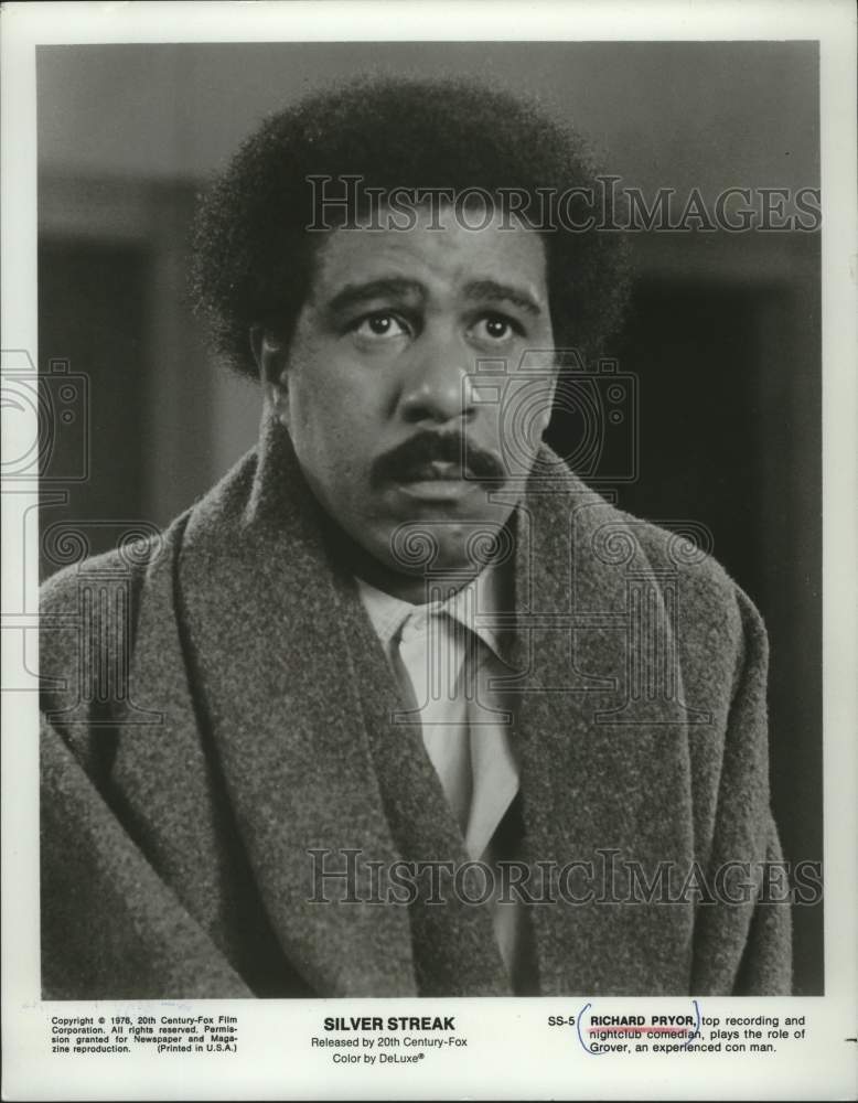 1984 Press Photo Richard Prior is a con man in "Silver Streak" - mjp44024 - Historic Images