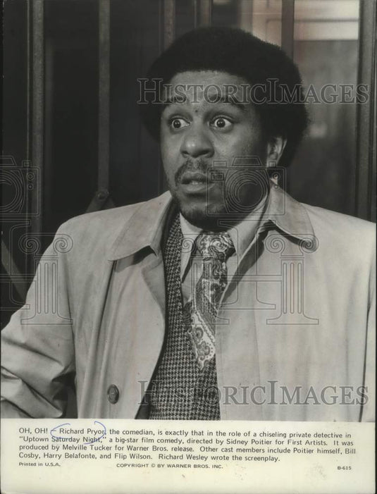 1975, Comedian Richard Pryor stars in "uptown Saturday Night". - Historic Images