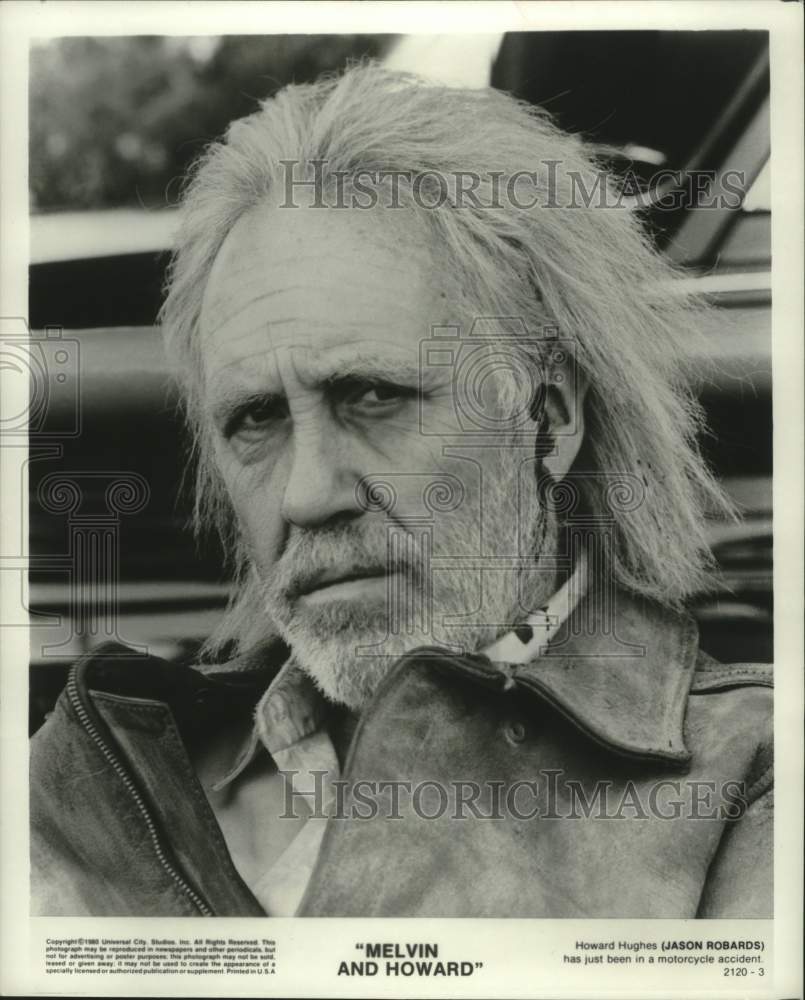  Jason Robards as Howard Hughes in "Melvin and Howard" - Historic Images