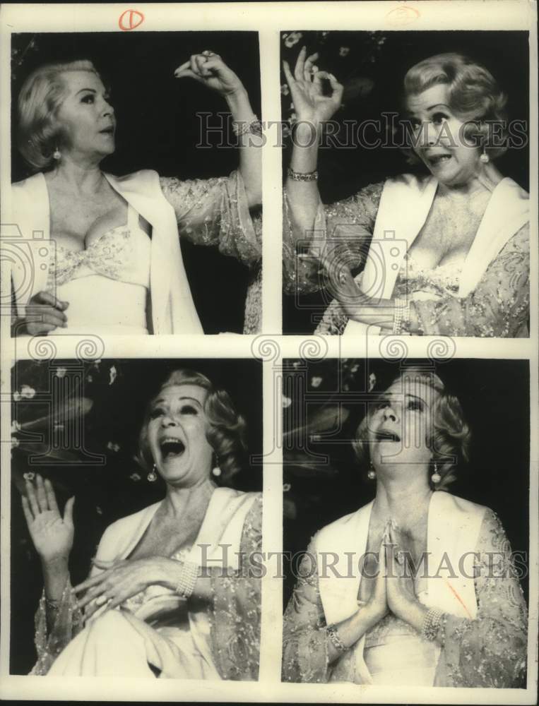 1975 Press Photo Lana Turner on Television show discussing her career in film. - Historic Images