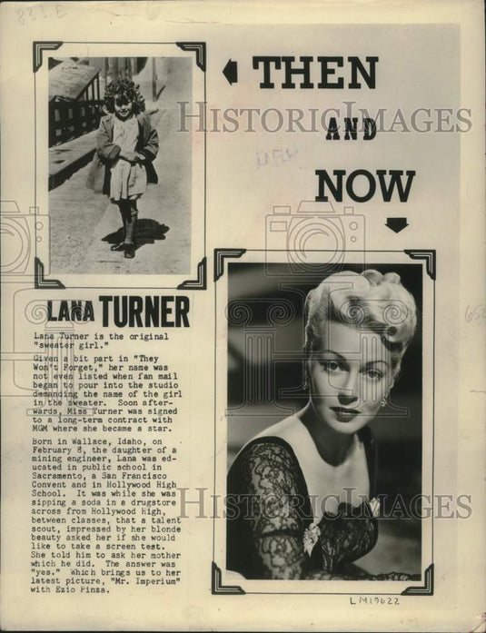  Pictures of Lana Turner as young girl and now as a movie star - Historic Images