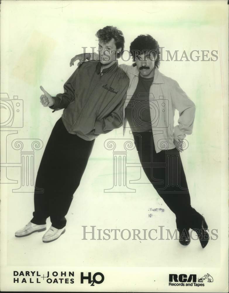 1983, Rock singers Daryl Hall and John Oates - mjp44154 - Historic Images