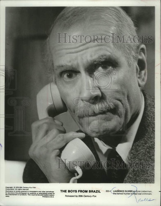 1979 Press Photo Laurence Olivier as Ezra Lieberman in "The Boys From Brazil" - Historic Images