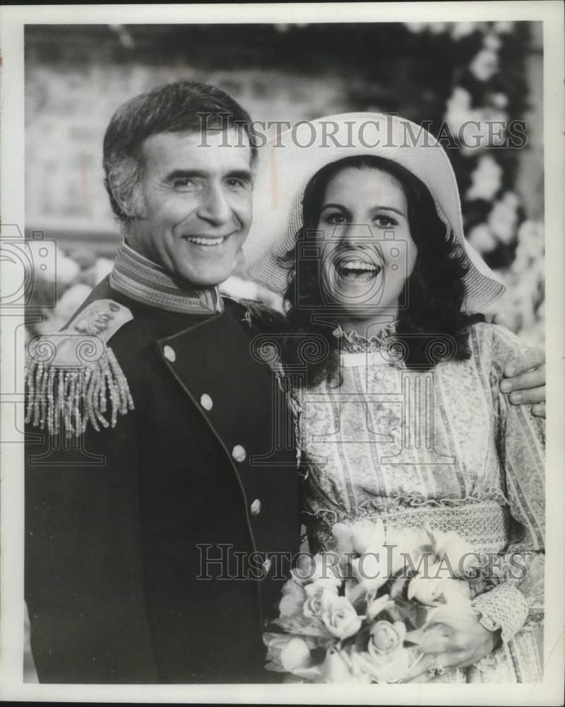 1972 Press Photo Actor Ricardo Montalban with unidentified lady - mjp44270 - Historic Images