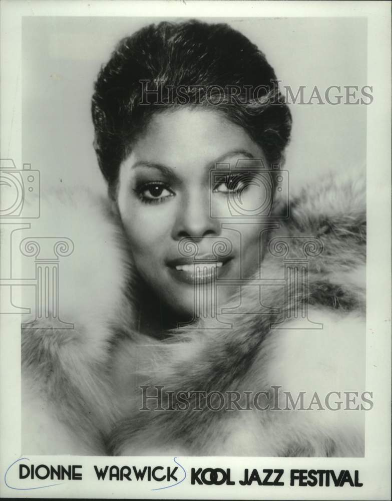 1980 Press Photo Singer Dionne Warwick - mjp44308 - Historic Images