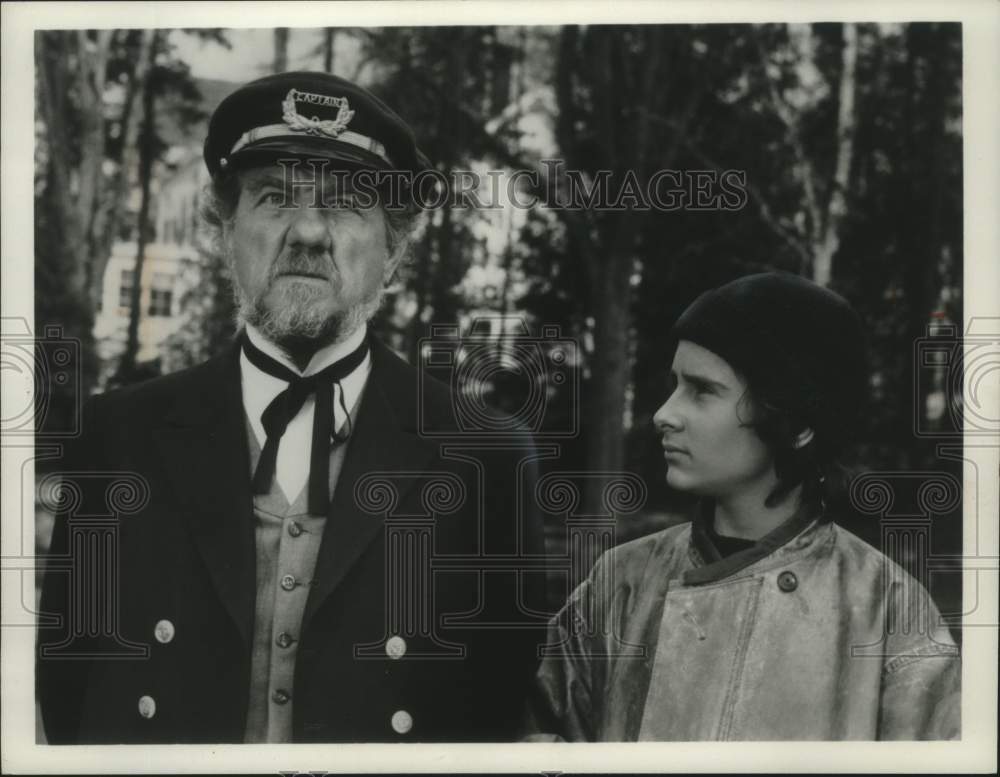 1977, Karl Malden and Jonathan Kahn act in Captains Courageous - Historic Images