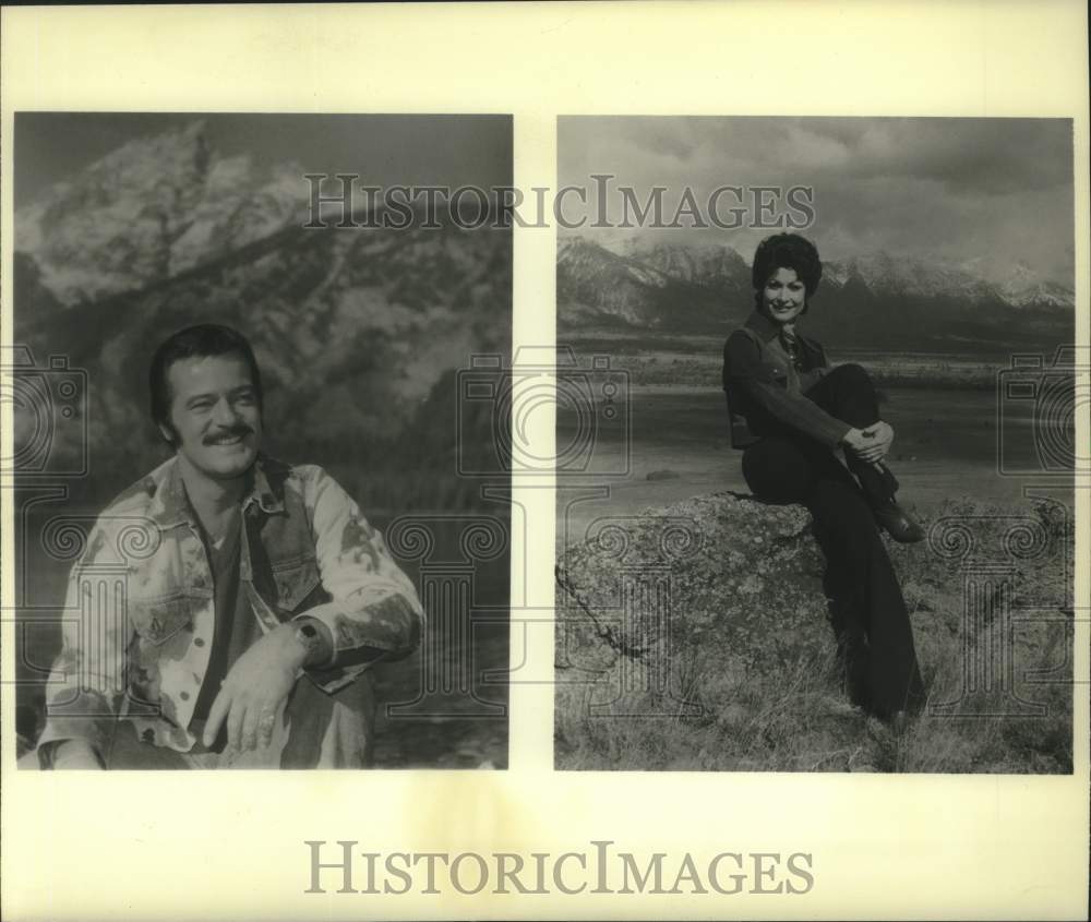 1974, Actors Robert Goulet and Carol Lawrence star in musical - Historic Images