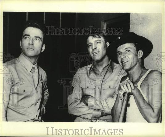 1983 Press Photo Frank Sinatra, co-stars in scene from "From Here to Eternity, - Historic Images