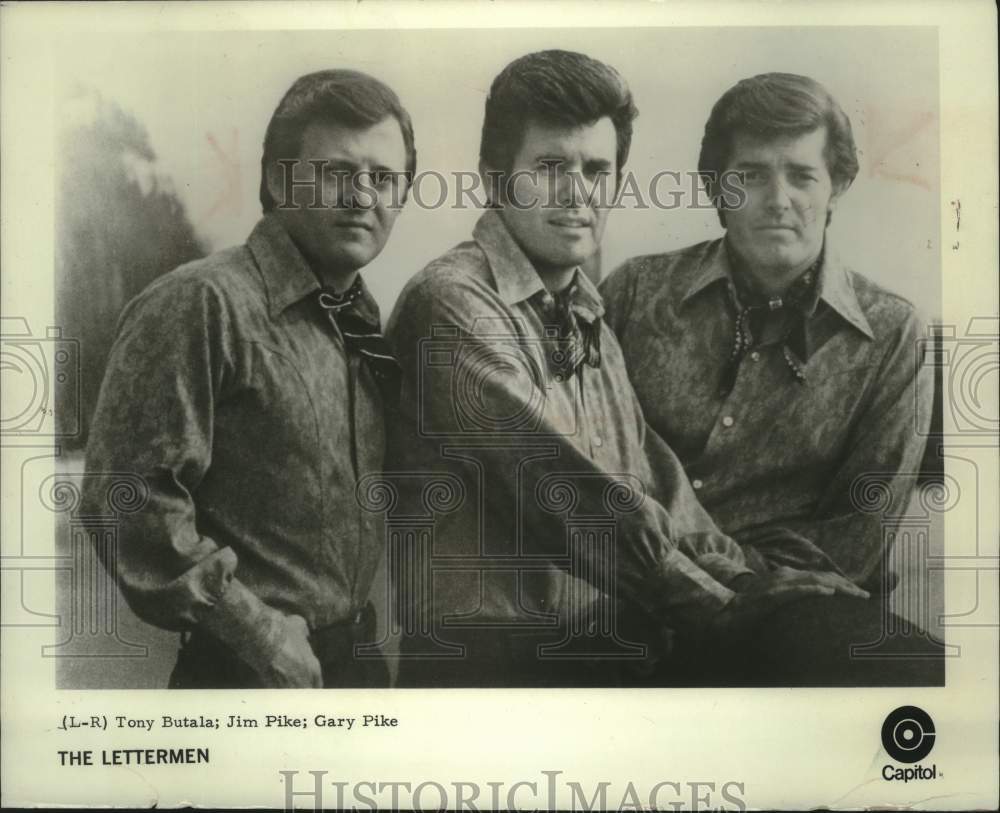 1970, The Lettermen, Tony Butala, Jim Pike and Gary Pick - mjp44459 - Historic Images