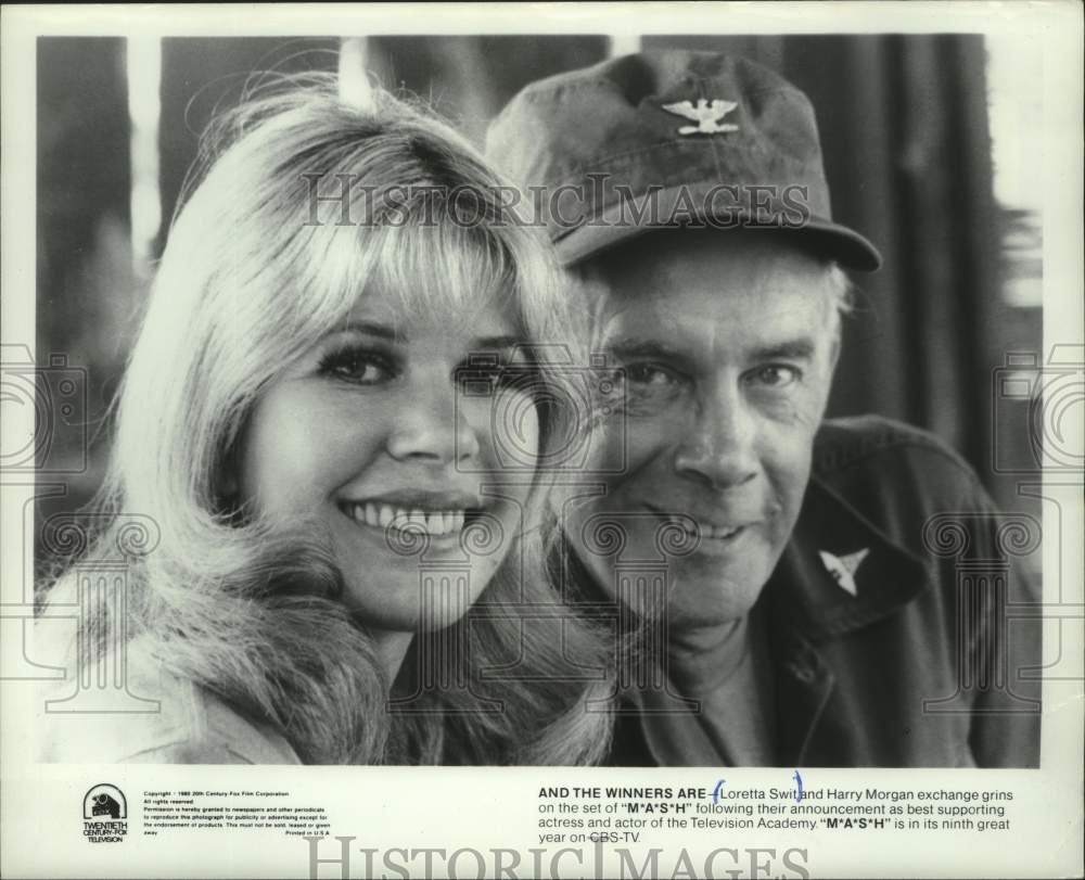 1980 Press PhotoLoretta Swit and Harry Morgan star in "M*A*S*H" - mjp44479 - Historic Images