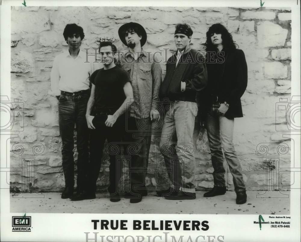 1986 Press Photo Members of the band True Believers - mjp44504 - Historic Images