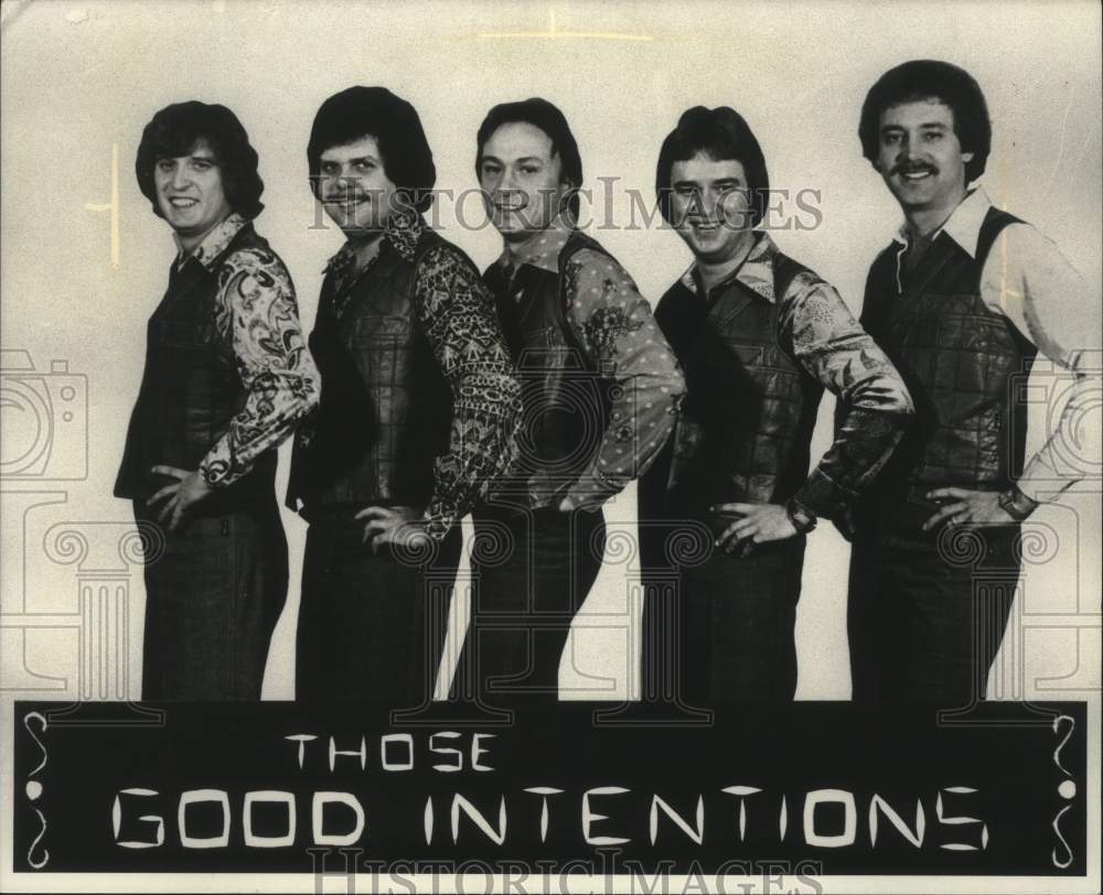 1977 Press Photo Members of the band Those Good Intentions - mjp44513 - Historic Images