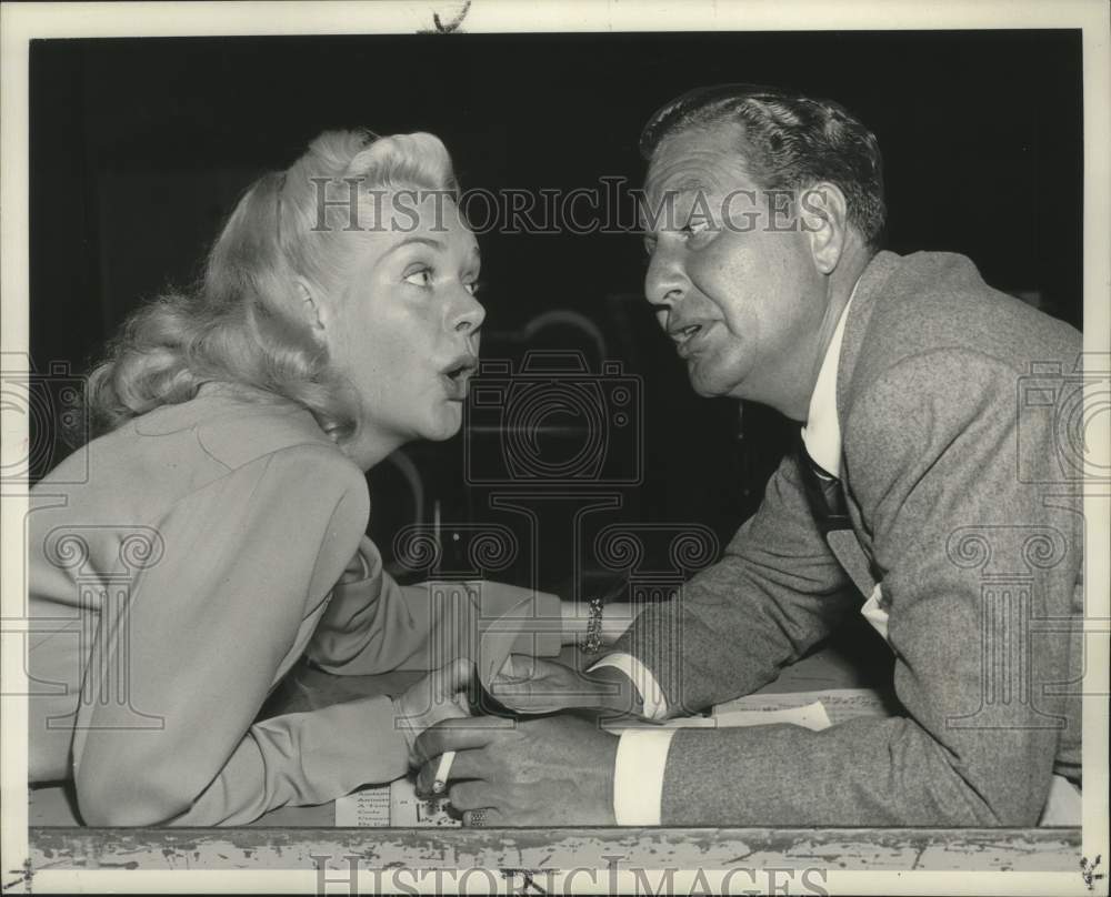 1952, Phil Harris tells Alice Faye about being on All-Star Revue - Historic Images