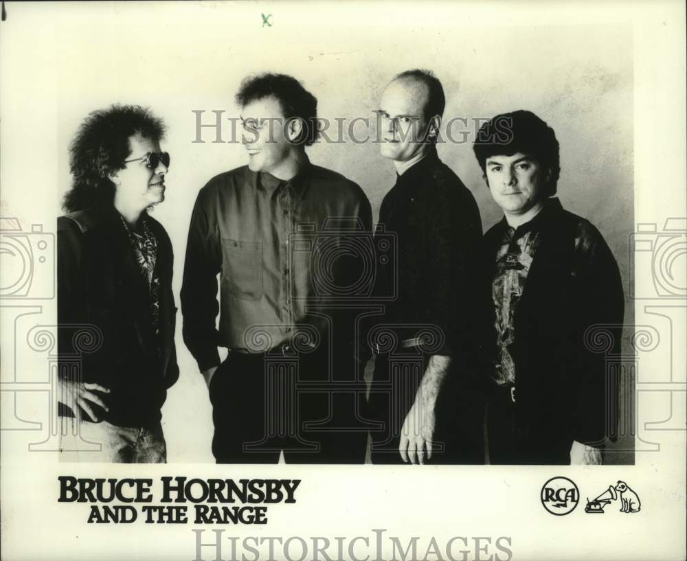 1990, Bruce Hornsby and the Range, soft rock band. - mjp44608 - Historic Images