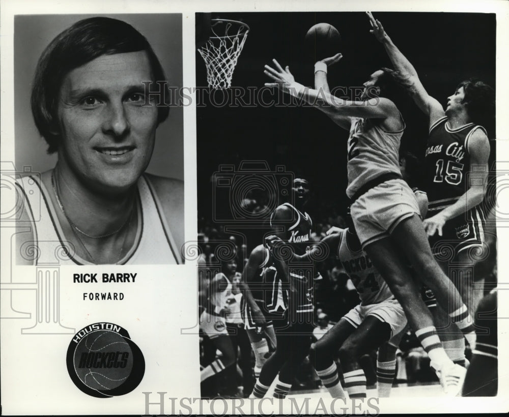 1960 Rick Barry, forward, Houston Rockets  - Historic Images