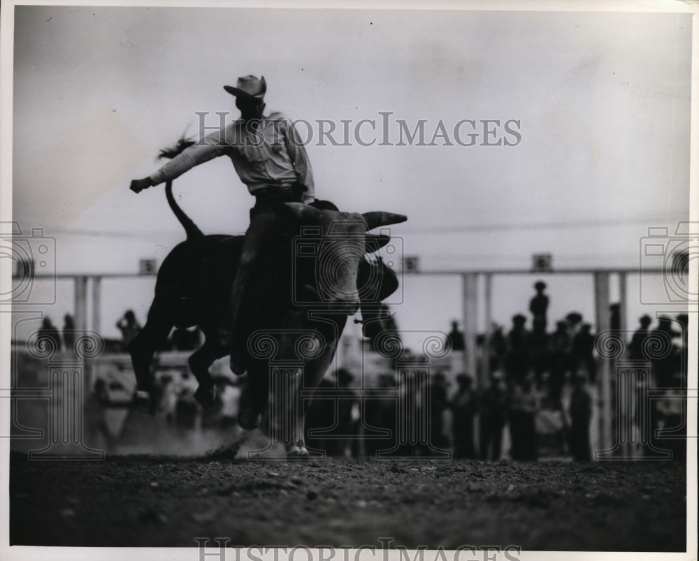 1953 Press Photo Western Canada & US riding events at Calgary Stampede, Calgary - Historic Images