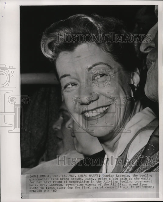 1960 Marion Ladewig, champion bowler, All - Historic Images