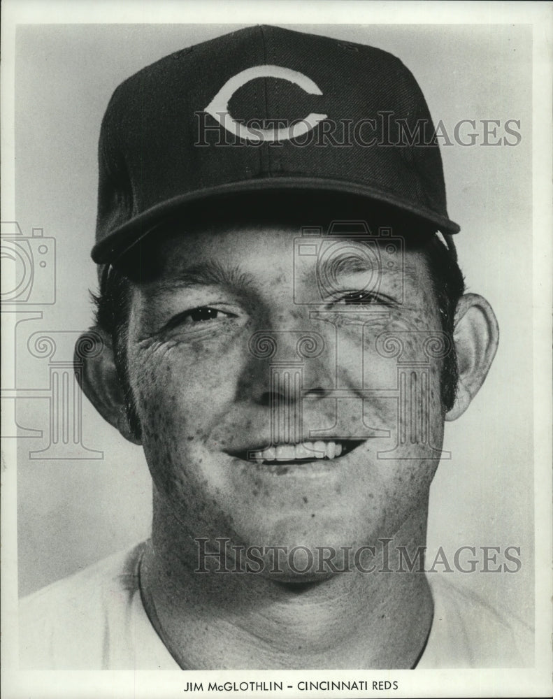 1971 Press Photo Jim McGlothlin, retired from baseball, died in his home. - Historic Images