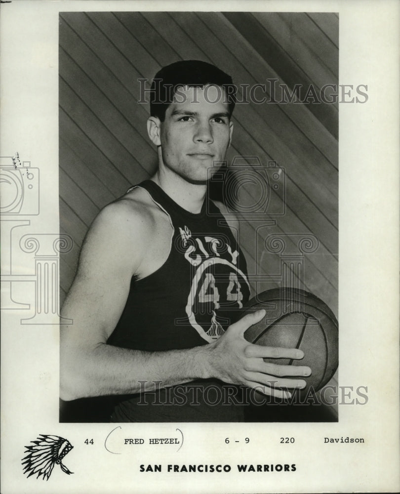 1968 Press Photo Fred Hetzel plays for the San Francisco Warriors. - mjs03343 - Historic Images