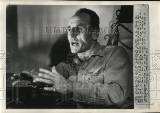1945 Press Photo John "Pepper" Martin, manager of San Diego Club. - mjs03481 - Historic Images