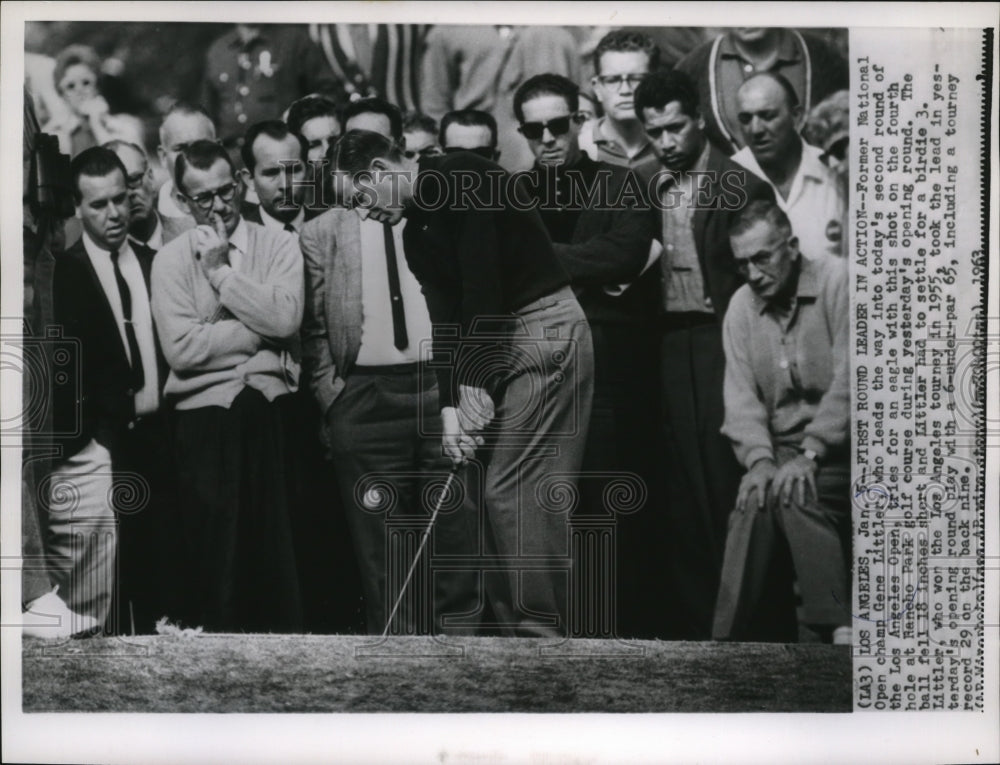 1963 Press Photo Former National Open Champ Gene Littler leads the way today. - Historic Images