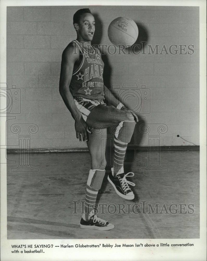 1968 Press Photo Bobby Joe Mason will display talents with Harlem Globetrotters - Historic Images