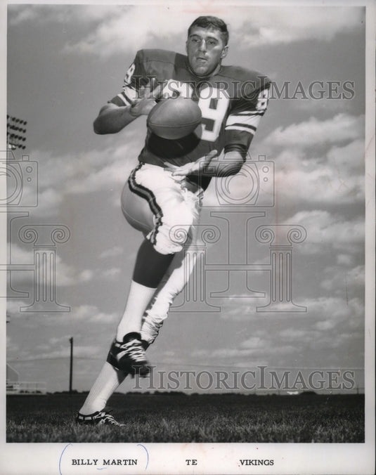 1968 Press Photo Billy Martin TE Vikings - mjs03703-Historic Images