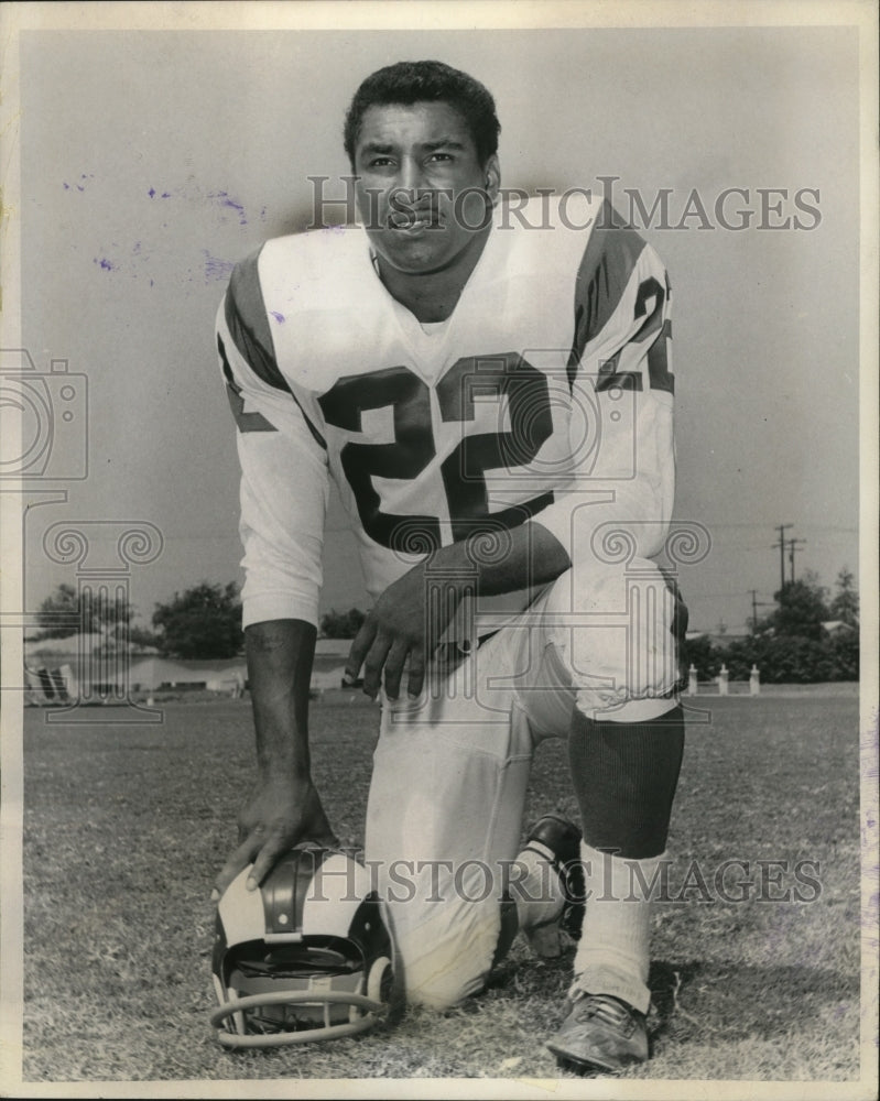1968 Press Photo Dick Bass - Rams. - Historic Images