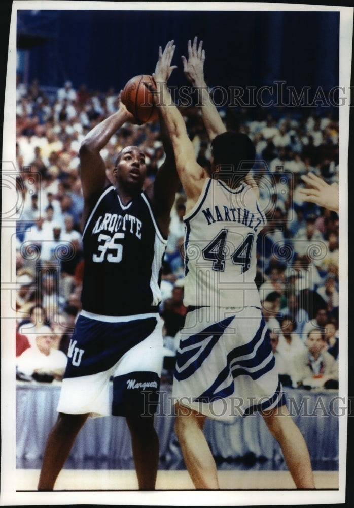 1994 Press Photo Marquette University - Damon Key, Marquette Basketball-Historic Images