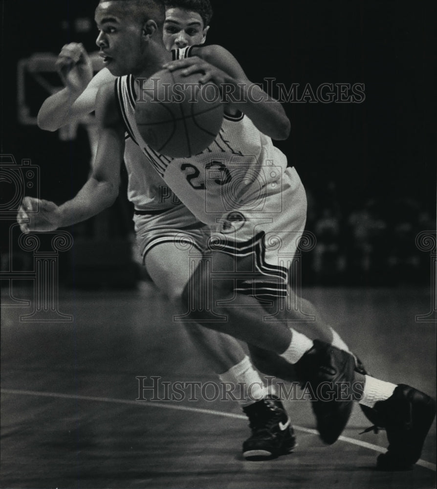 1991 Press Photo Marquette University - Donald Jordan, Basketball Player-Historic Images