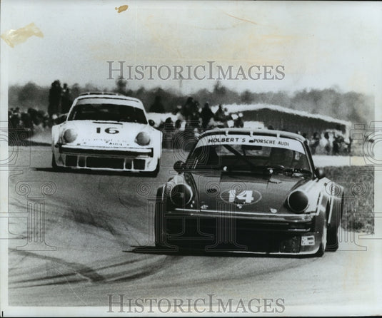 1978 Tuck Thomas in Race Car, Elkhart Lake, Wisconsin - Historic Images